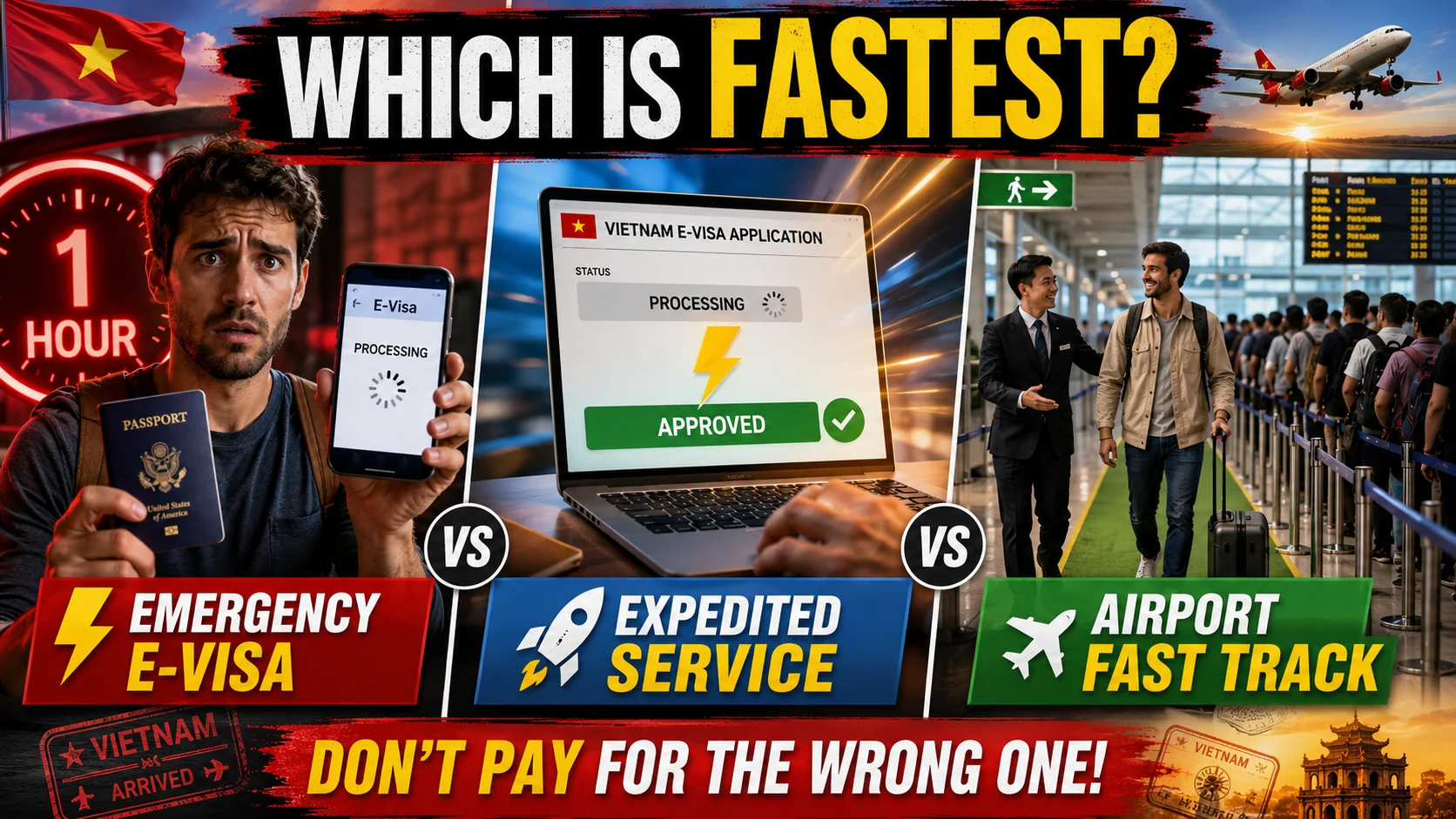 How Fast Can You Really Get a Vietnam Visa? Emergency E-Visa vs Expedited Service vs Airport Fast Track Compared fastest way to get a vietnam visa